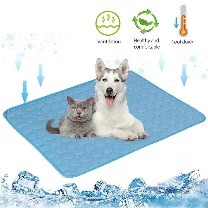 Dog Cooling Mat Summer Pet Cold Bed Extra Large for Small Big Dogs Pet Accessories Cat Durable Blank...