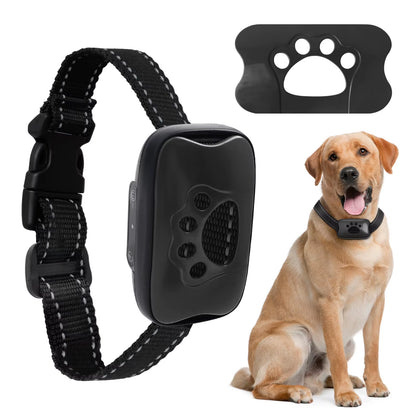 Pet Dog anti Barking Device USB Rechargeable Dogs Training Collar Ultrasonic Stop Barking Vibration ...