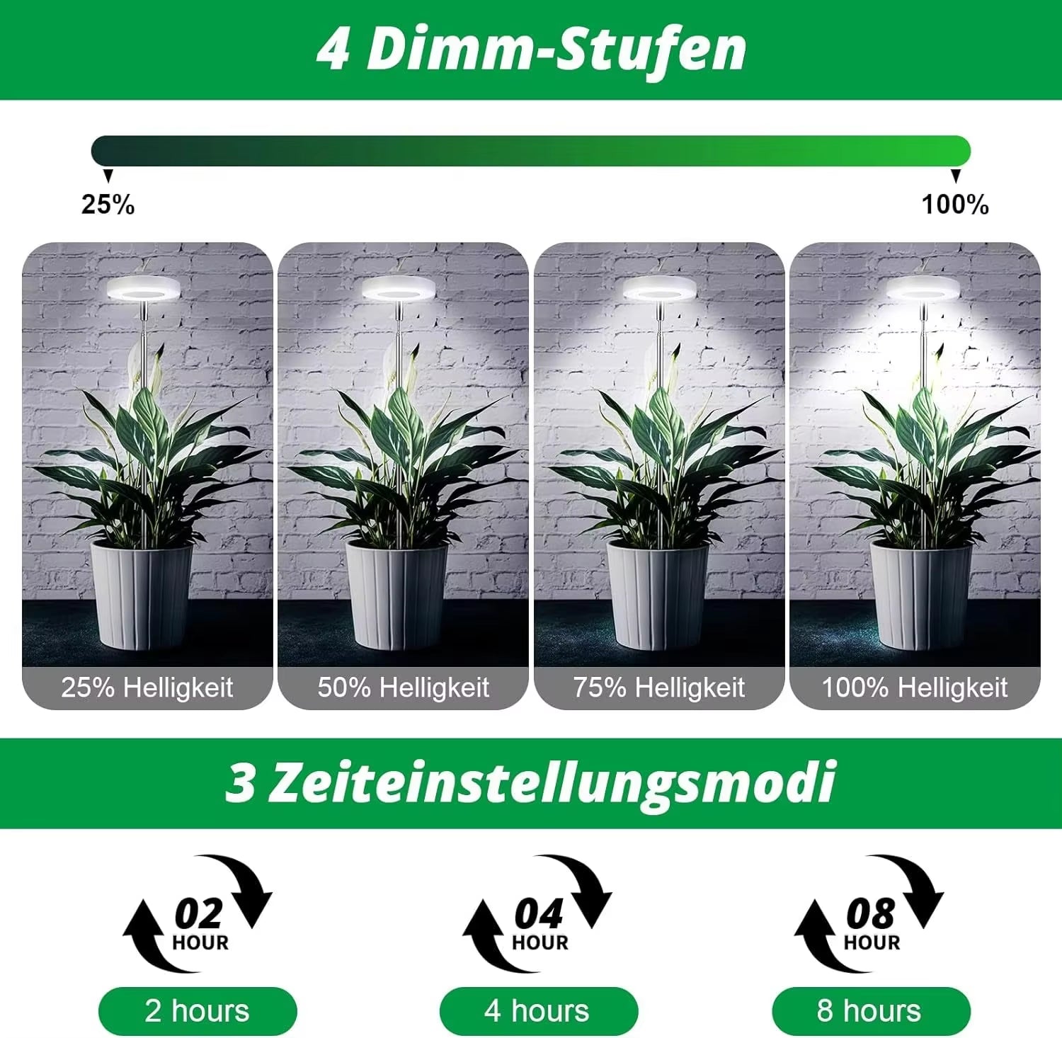 Full Spectrum Indoor Solar LED Growth Light, 4 Gear Dimming, Fleshy Viridiplantae, Flower F...