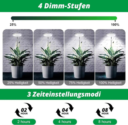 Full Spectrum Indoor Solar LED Growth Light, 4 Gear Dimming, Fleshy Viridiplantae, Flower F...