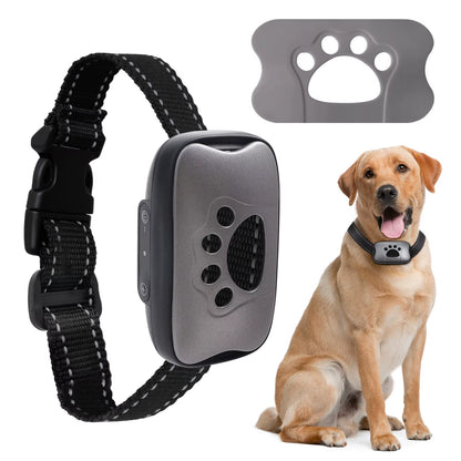 Pet Dog anti Barking Device USB Rechargeable Dogs Training Collar Ultrasonic Stop Barking Vibration ...