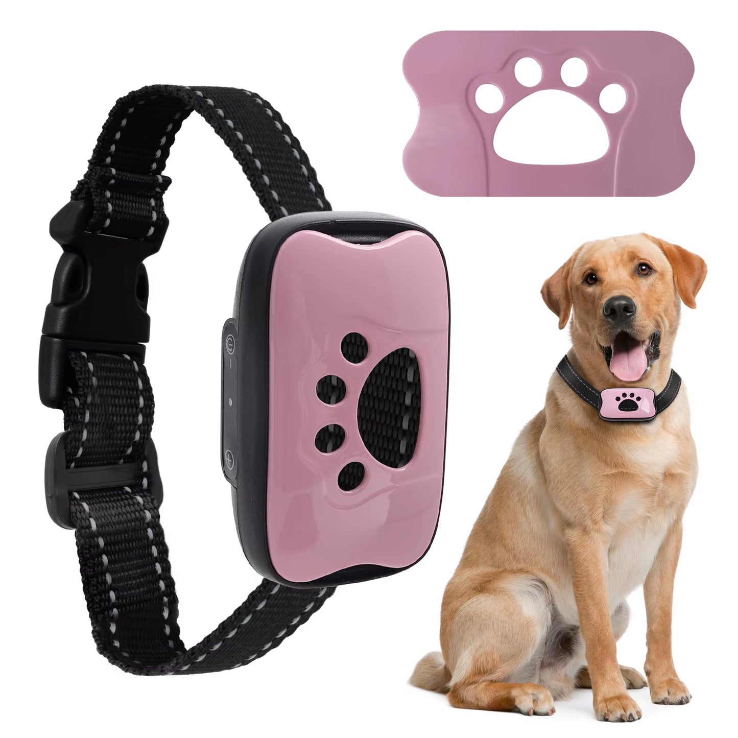 Pet Dog anti Barking Device USB Rechargeable Dogs Training Collar Ultrasonic Stop Barking Vibration ...