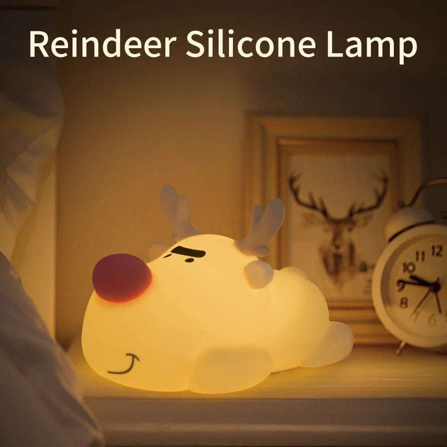 Mushroom Night Light LED Rechargeable USB Table Lamp Desk Room Decoration Baby Nursery Kids Birthday...