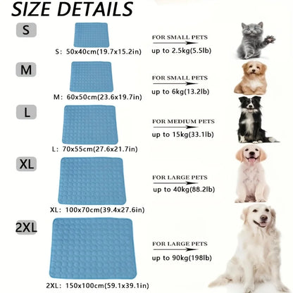 Dog Cooling Mat Summer Pet Cold Bed Extra Large for Small Big Dogs Pet Accessories Cat Durable Blank...