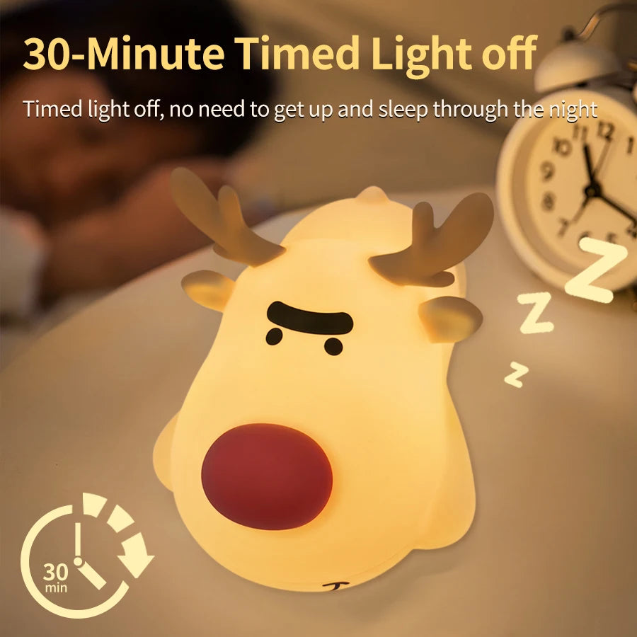 Mushroom Night Light LED Rechargeable USB Table Lamp Desk Room Decoration Baby Nursery Kids Birthday...